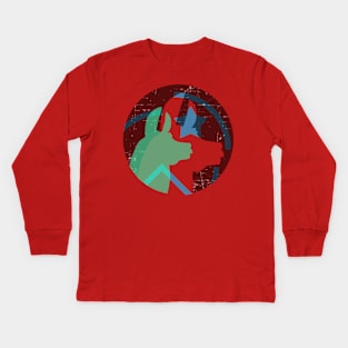 Llama and Star Kids Long Sleeve T-Shirt